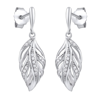 SILVEGO luxusní stříbrné náušnice