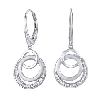 SILVEGO luxusní stříbrné náušnice