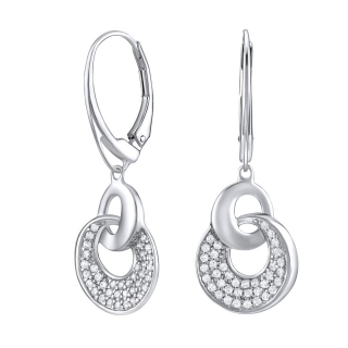 SILVEGO luxusní stříbrné náušnice