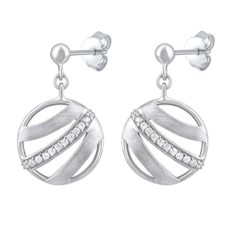 SILVEGO kruhové stříbrné náušnice