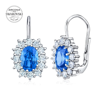 SILVEGO stříbrné náušnice se Swarovski® Zirkony