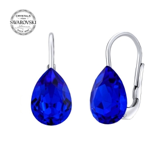 SILVEGO stříbrné náušnice se Swarovski® Crystals kapka