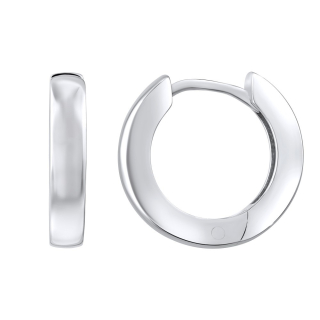 Stříbrné náušnice kruhy ORION - leštěný povrch