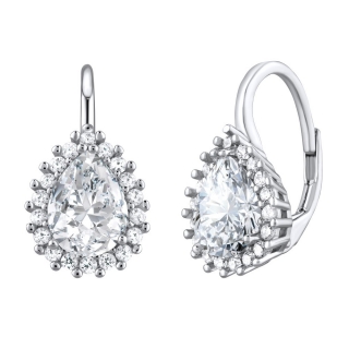 Luxusní stříbrné náušnice DROPS  LPS1845W