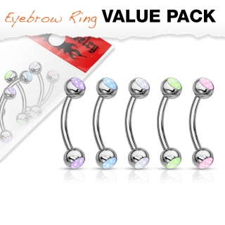 Piercing do obočí z chirurgické oceli VC012