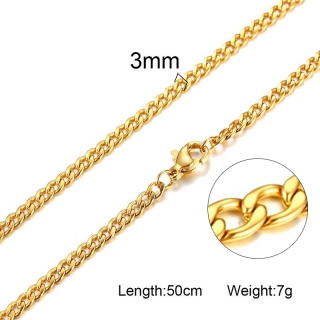 Řetízek z chirurgické oceli NC-520-Gold