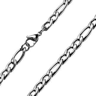 Řetízek z chirurgické oceli Figaro 10 mm