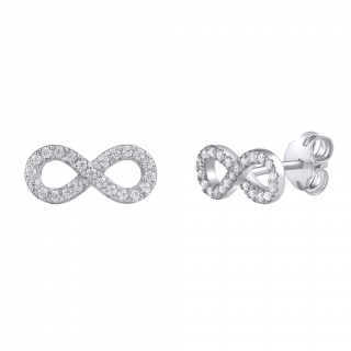 Stříbrné náušnice Infinity Alto ZTD182570E