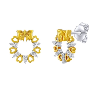 Stříbrné/pozlacené náušnice Missy s Brilliance Zirconia FW15228EGP
