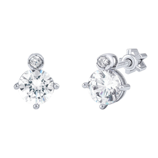 Stříbrné náušnice Bonnie s Brilliance Zirconia PRGPRE0001ES
