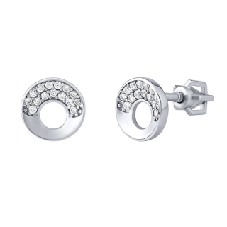 Stříbrné náušnice Héra s čirými Brilliance Zirconia PRGPZE0162ES 