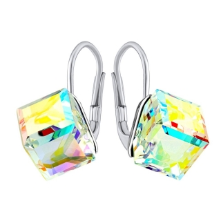 Stříbrné náušnice kostečky Swarovski® Crystals AB  VSW042E