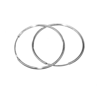 Stříbrné náušnice kruhy 30mm ZTSHZE30