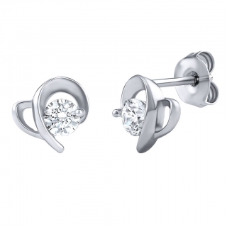 Náušničky ze stříbra se Swarovski® Zirconia JJJE0409 