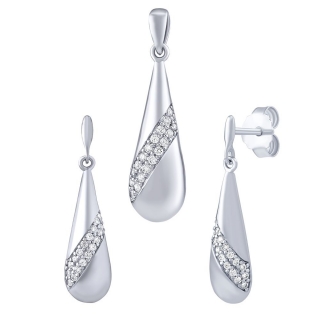 Stříbrný set šperků Quilla s Brilliance Zirconia FW15230SET