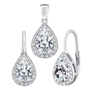 Stříbrný set ORIANNA s čirým zirkonem LPS0341RT
