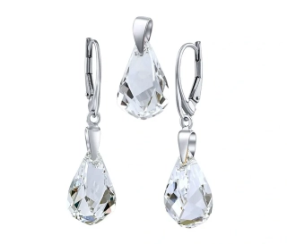 Stříbrný set se Swarovski® Crystals Helix LSW143S