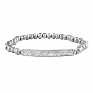 Ocelový kuličkový náramek Marry s Brilliance Zirconia KMM102690