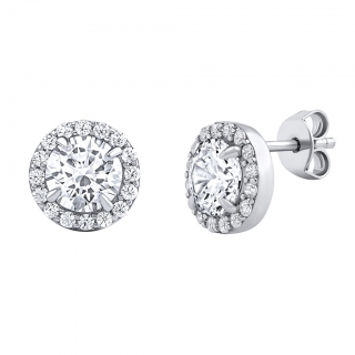 Stříbrné náušnice Dina s Brilliance Zirconia MW01823E