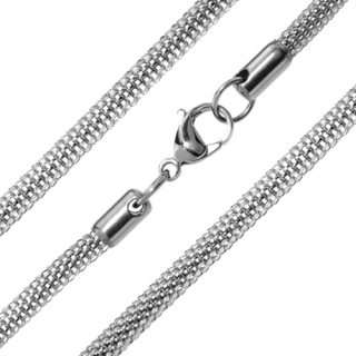 Ocelový pletený řetízek 4mm RRCN0134
