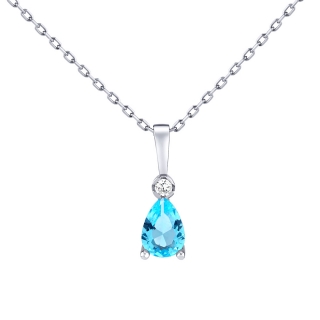 Stříbrný náhrdelník kapka Beris s Brilliance Zirconia PRGPDP0001NSLB