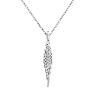 Stříbrný náhrdelník Marilyn s Brilliance Zirconia PRGPKU1N
