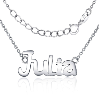 Stříbrný řetízek se jménem Julia JJJC1810