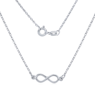Stříbrný náhrdelník s přívěskem INFINITY nekonečno SMJN023WJ4ZT