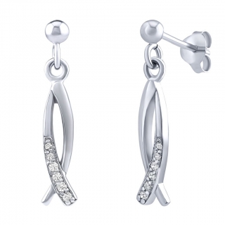 Stříbrné náušnice Ria s Brilliance Zirconia  PRM21450E
