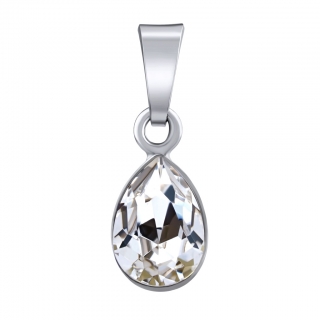 Stříbrný přívěsek Drop ve tvaru kapky Swarovski® Crystals čirý VSW4320P10W