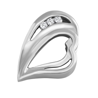 Stříbrný přívěsek srdce Elis s Brilliance Zirconia FW10760PW