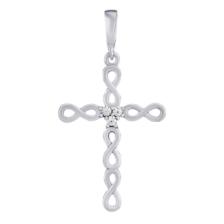 Stříbrný přívěsek křížek infinity Gero PRGPK0056PS
