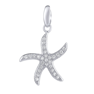 Stříbrný přívěsek hvězdice Patrick s Brilliance Zirconia JJJ0264P