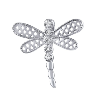 Stříbrný přívěsek Buzz ve tvaru vážky s Brilliance Zirconia JJJ0359P