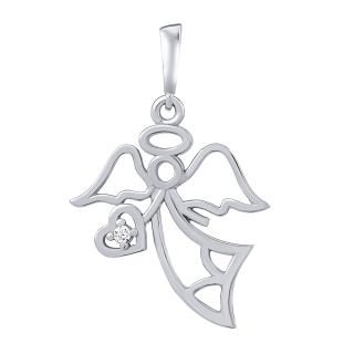 Stříbrný přívěsek anděl Salem s Brilliance Zirconia PRGPAP0572PS