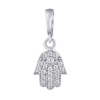 Stříbrný přívěsek ruka Fátimy s Brilliance Zirconia PRGPNP0021PSW