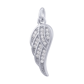 Stříbrný přívěsek Areli andělské křídlo s Brilliance Zirconia MW02248P