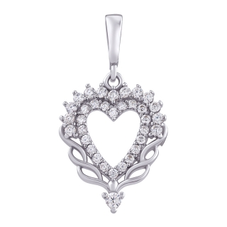 Stříbrný přívěsek srdce Michelle s Brilliance Zirconia PRG0014PS