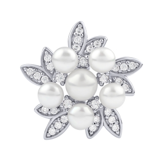 Stříbrný přívěsek Rebecca s pravými perlami a Brilliance Zirconia FW3667PW