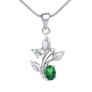 Stříbrný přívěsek NATURE s pravým přírodním topazem Swarovski Gemstone JJJP799G
