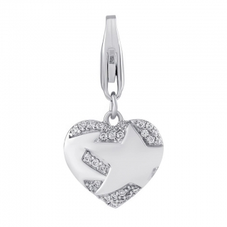 Stříbrný přívěsek srdce Fanny s Brilliance Zirconia MW14082P
