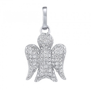 Stříbrný přívěsek anděl Darel s Brilliance Zirconia MW1759P