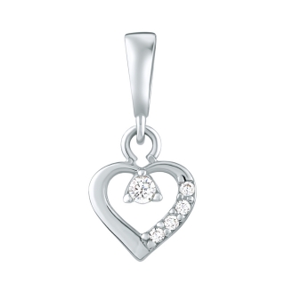 Přívěsek srdce Adalie z bílého zlata s Brilliance Zirconia PRGPNP0008PGW