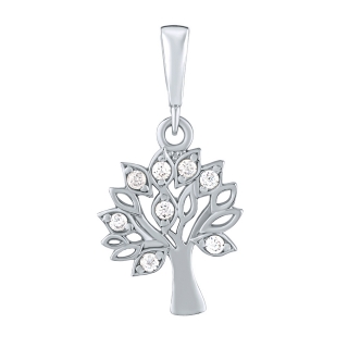 Přívěsek strom Arboria z bílého zlata s Briliance Zirconia PRGPAK0026PGW