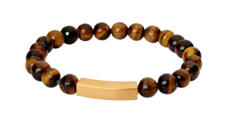 Náramek z oceli a Tygřího oka