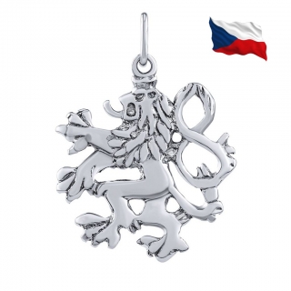 Stříbrný přívěsek Český lev SILVEGOB11872P