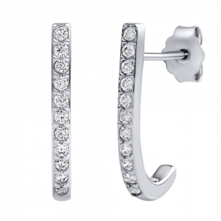 Stříbrné náušnice Barno s Brilliance Zirconia DCC20411EW