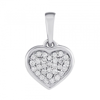 Diamantový přívěsek srdce Simonne v bílém zlatě Diamantový přívěsek srdce Simonne v bílém zlatěDiamantový přívěsek srdce Simonne v bílém zlatě DNN3086PGW