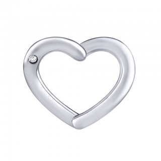 Stříbrný přívěsek srdíčka Shenzi s Brilliance Zirconia MW26334P
