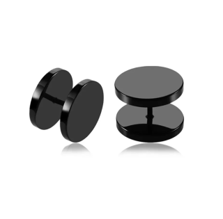 Piercing falešný plug černý